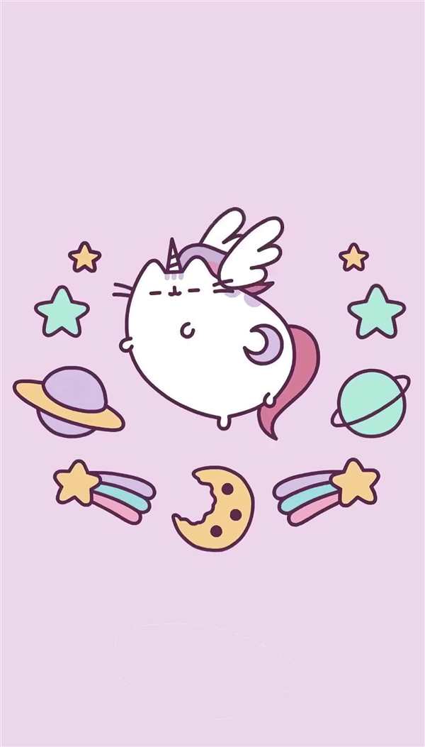 Кошка Единорог раскраска