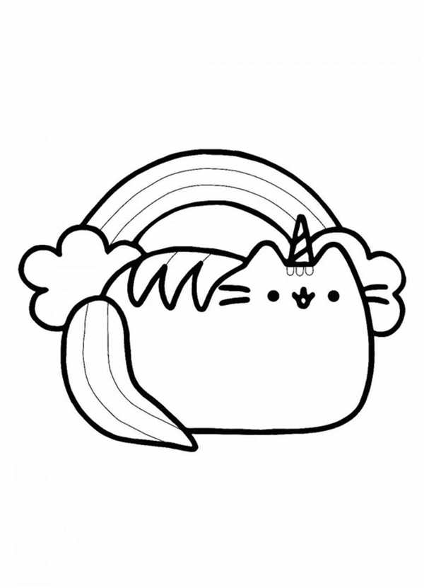 Кот Пушин раскраска