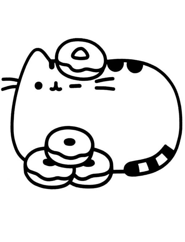 Кот Пушин раскраска