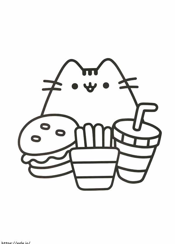 Милые раскраски кот Пушин