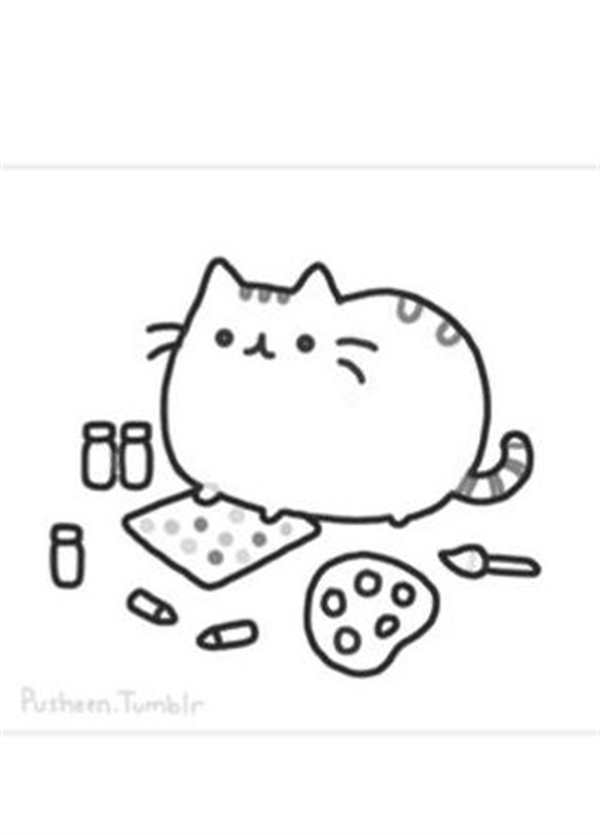 Пушин Кэт раскраска