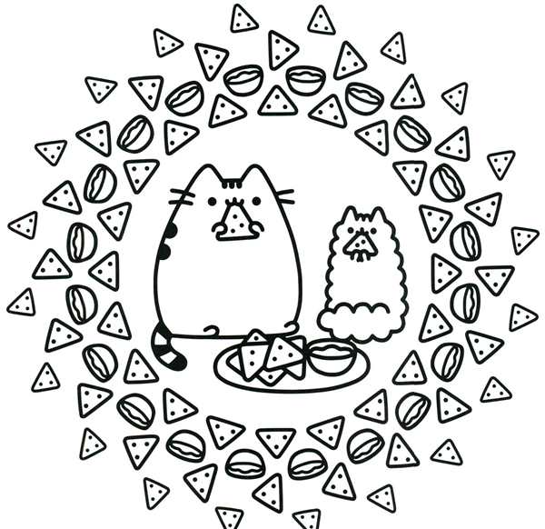 Раскраски кота Пушина