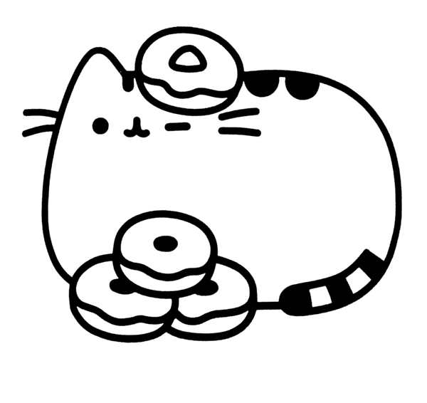 Раскраска котики Пушины