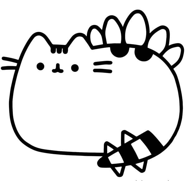 Раскраска котики Пушины