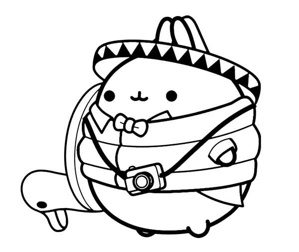 Кот Пушин раскраска