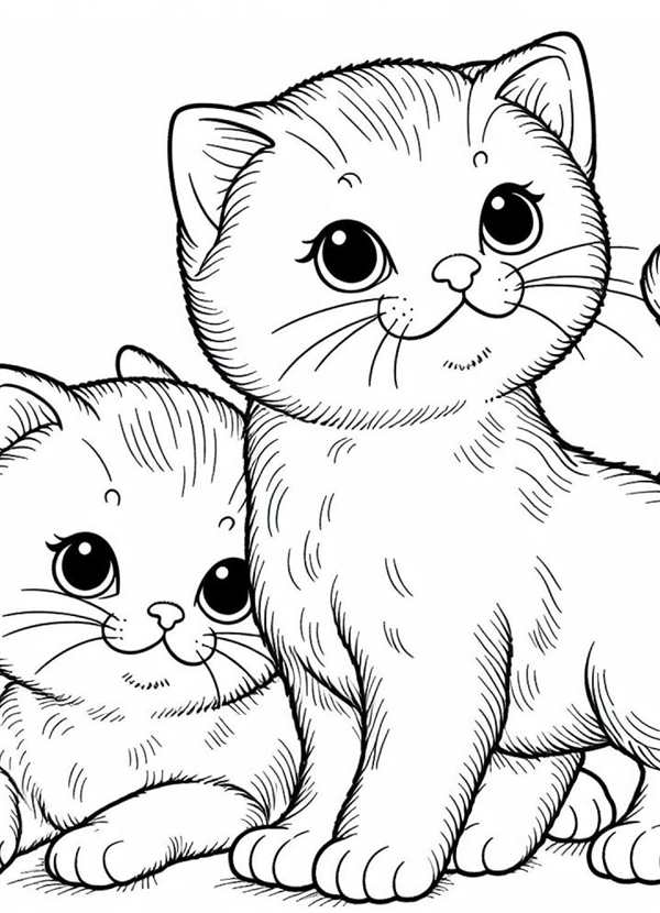 Раскраска антистресс котики