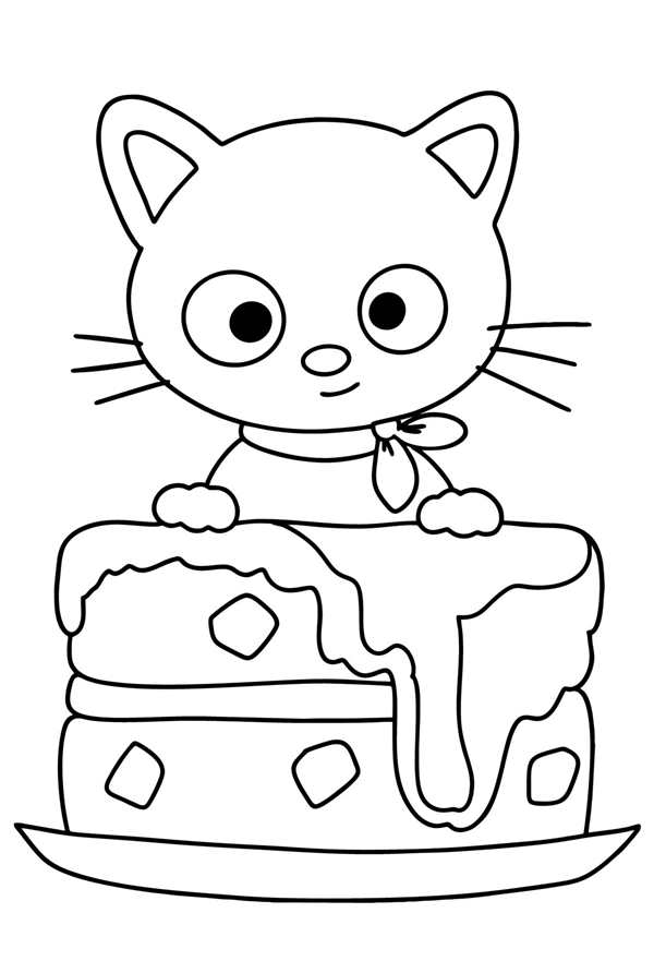 Котики на домиках раскраска для детей