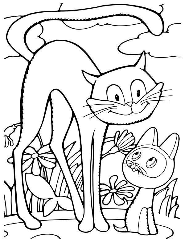 Котенок Шмяк раскраска