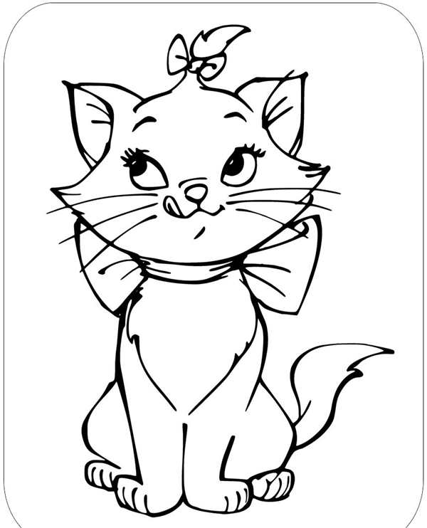 Раскраска кот