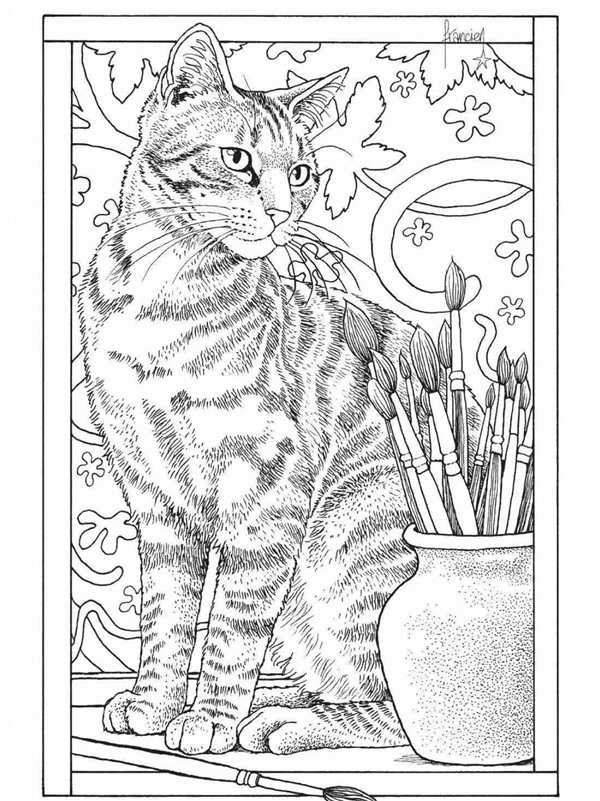 Котенок. Раскраска