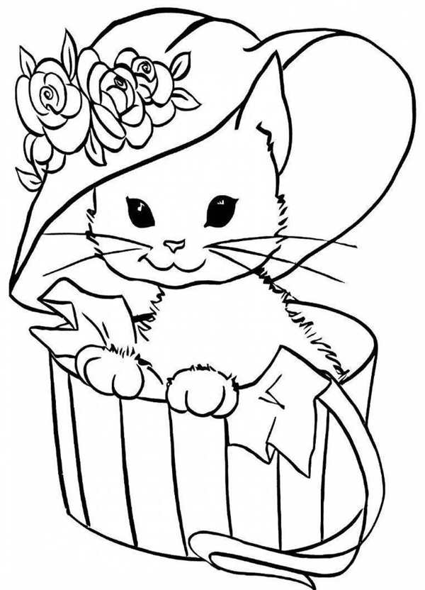 Раскраска. Котики