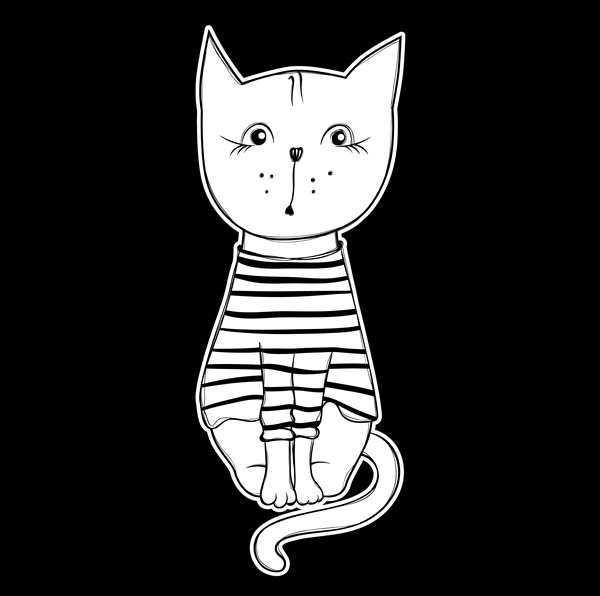 Раскраска. Котики