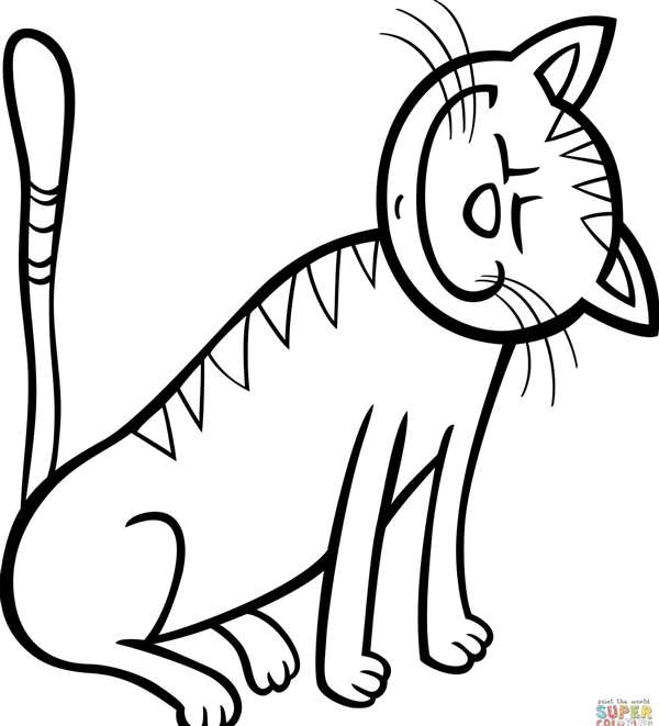 Кошка Матильда раскраска