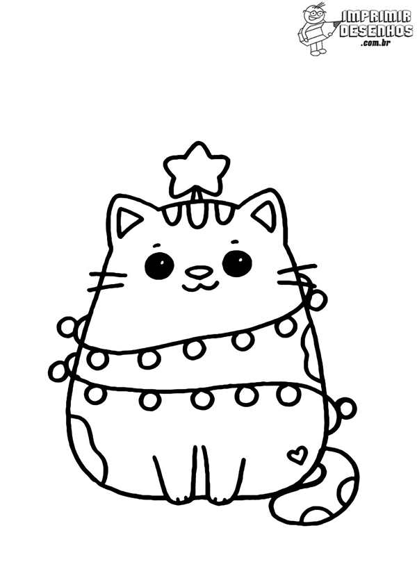 Котик раскраска для детей
