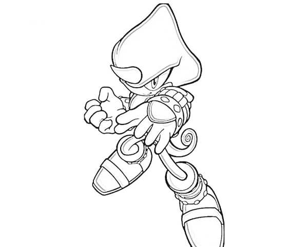 Раскраска Кота Биг из Sonicа