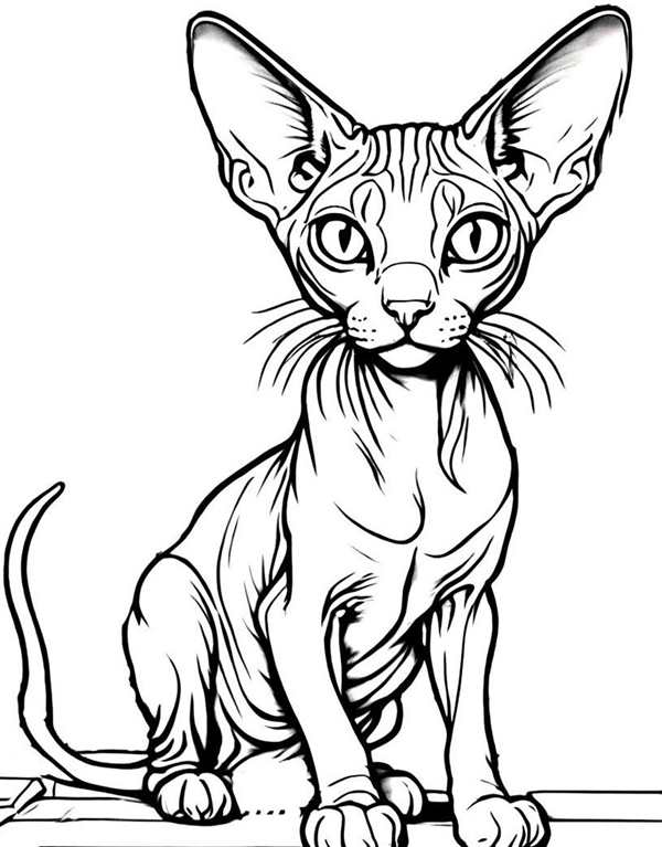 Раскраска котасфинкса ОзоунCreative Fun for Kids