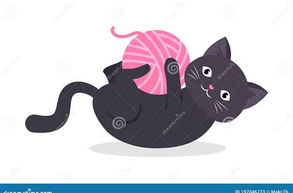 Раскраска Котенок Играет С Нитками