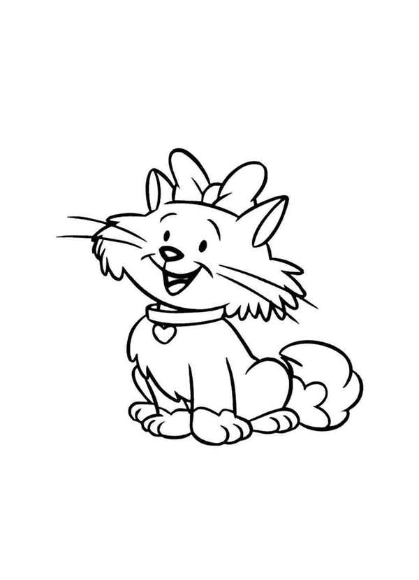 Котенок. Раскраска