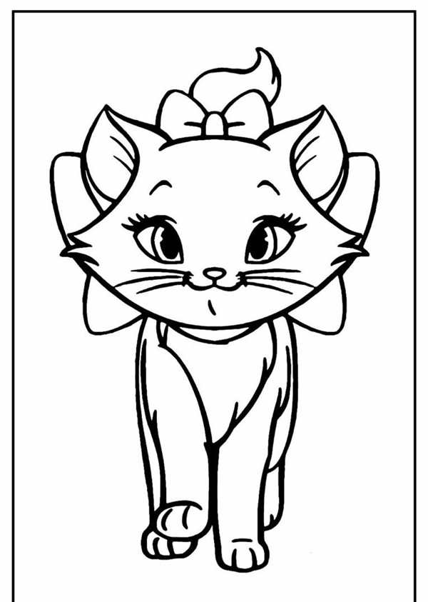 Котенок. Раскраска