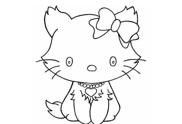 Котенок. Раскраска