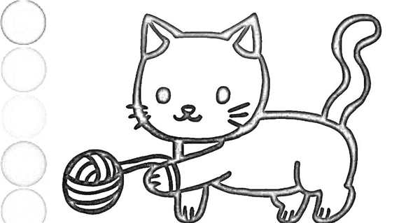Котенок. Раскраска