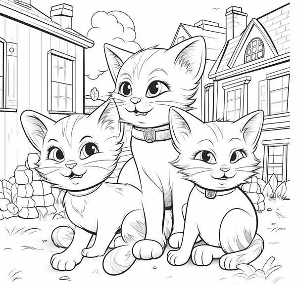 Раскраски котиков