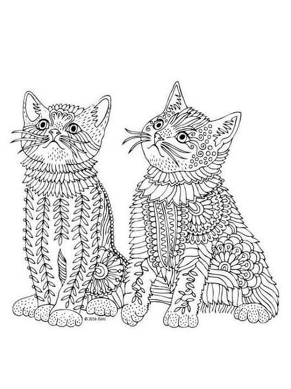 Котенок. Раскраска