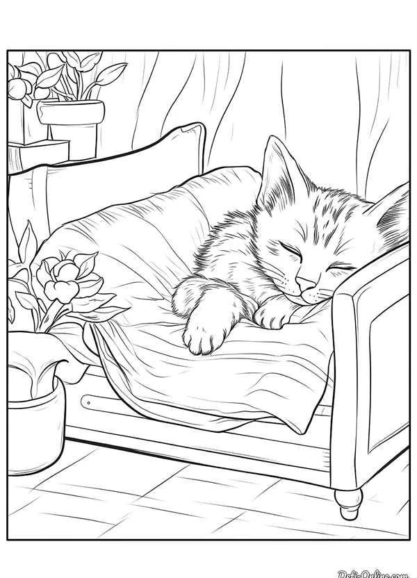 Спящий котик