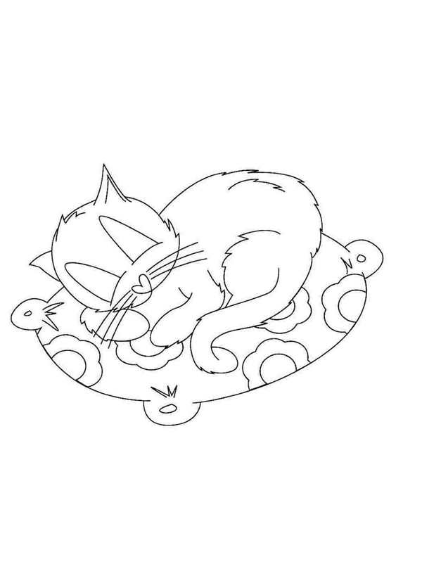 Кошки. Раскраска