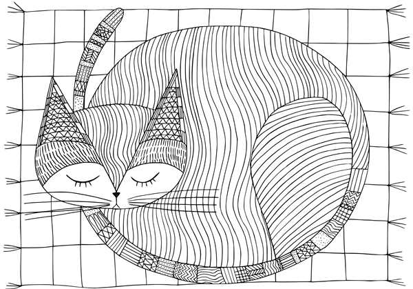 Котенок. Раскраска
