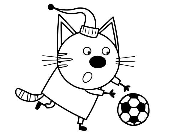 Раскраска кот