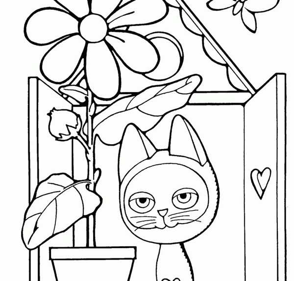 Котенок. Раскраска