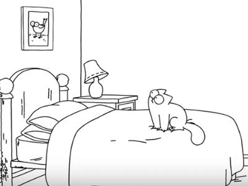 Котенок. Раскраска