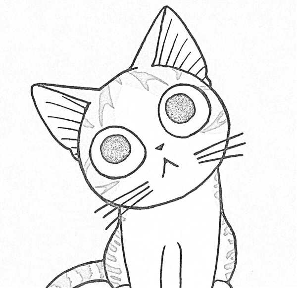 Раскраска Котики Аниме