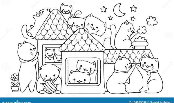 Раскраска кот