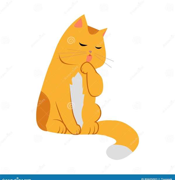 Котик умывается мультяшные