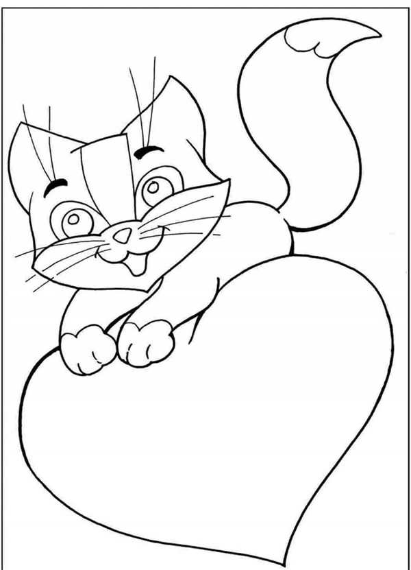 Котенок. Раскраска