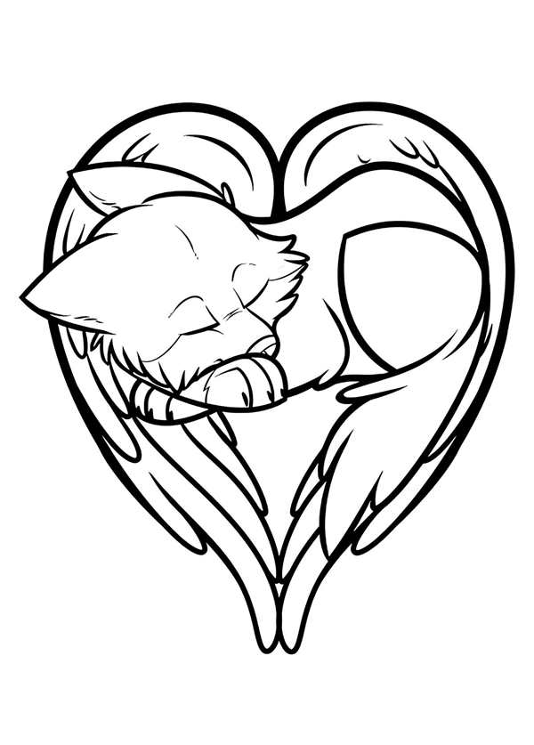 Кошки. Раскраска