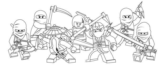 LEGO Ninjago раскраска Cole
