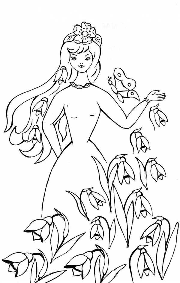 Раскраски Winx Флора