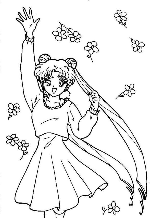 Sailor Moon раскраска