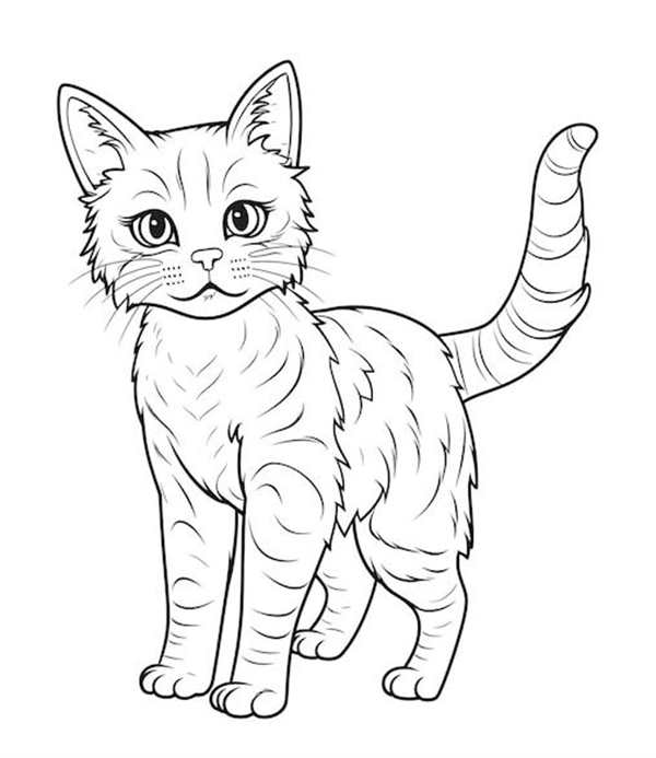 Раскраска кот