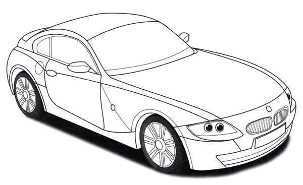 Раскраска BMW m3 GTR