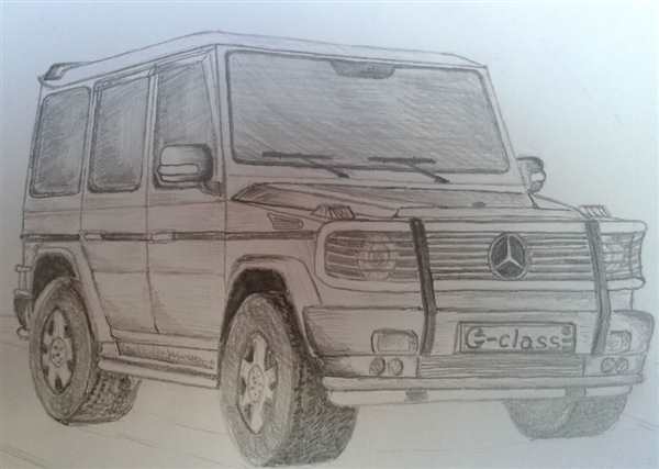 Раскраска Мерседес Гелендваген g63