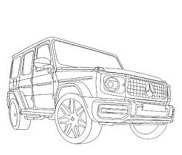 Раскраска Мерседес Гелендваген g63 AMG