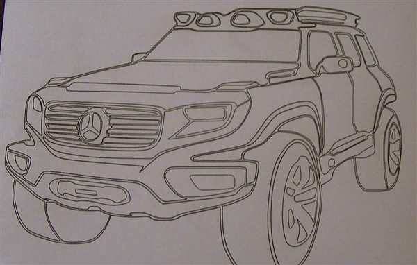 Чертеж Mercedes Benz g class
