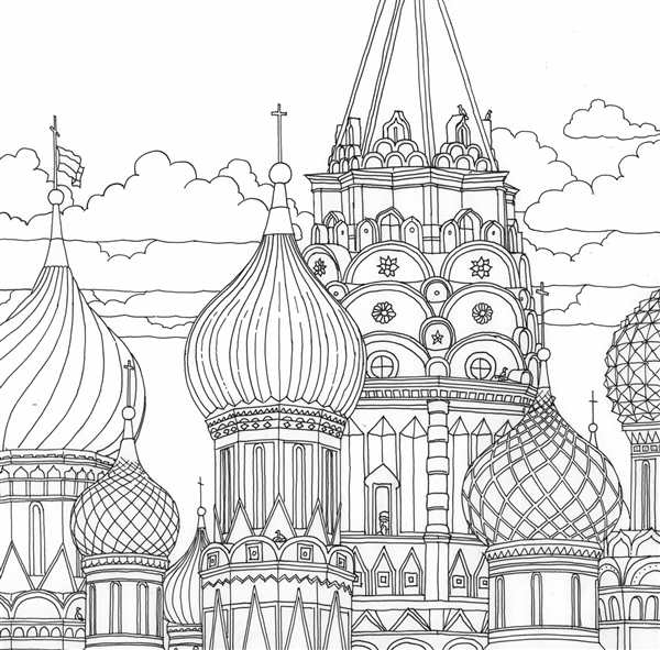 Раскраска Кремля Волшебное Погружение в Историю