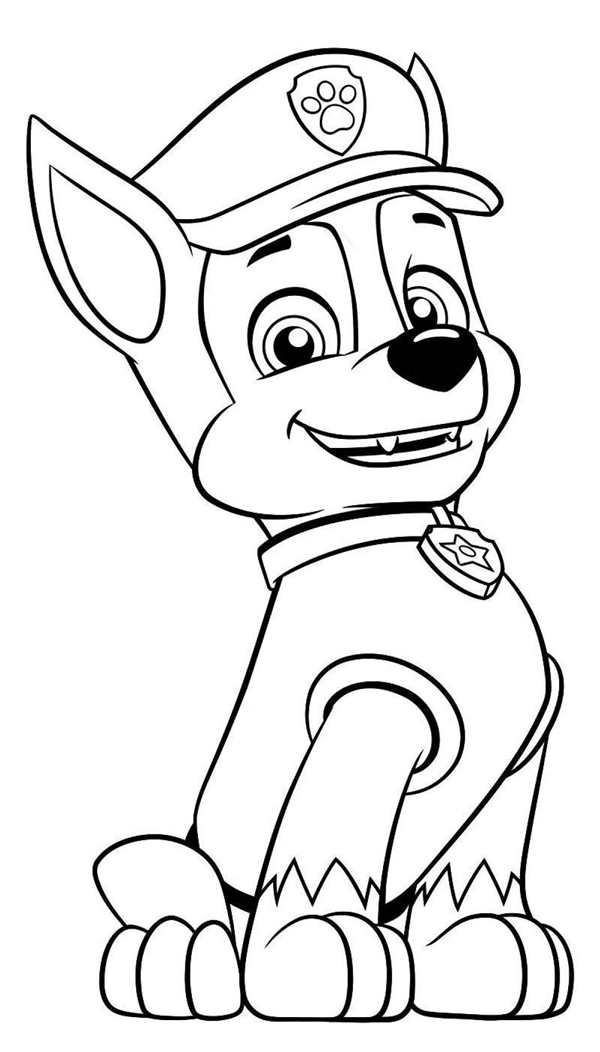 Paw Patrol раскраска Скай