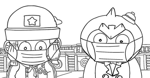 Brawl Stars раскраска Макс