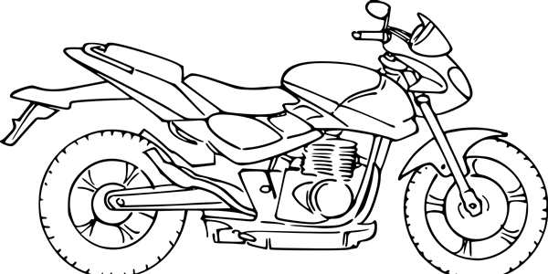 Раскраска мотоцикла Honda CBR 600